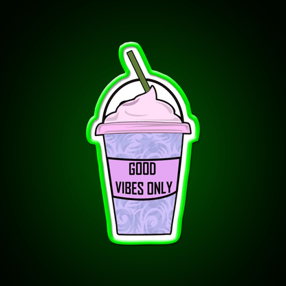 Aesthetic Iced Coffee Hydro Flask Cafe Led Neon Sign Espresso Bar Art Rgb Color - Shineneon