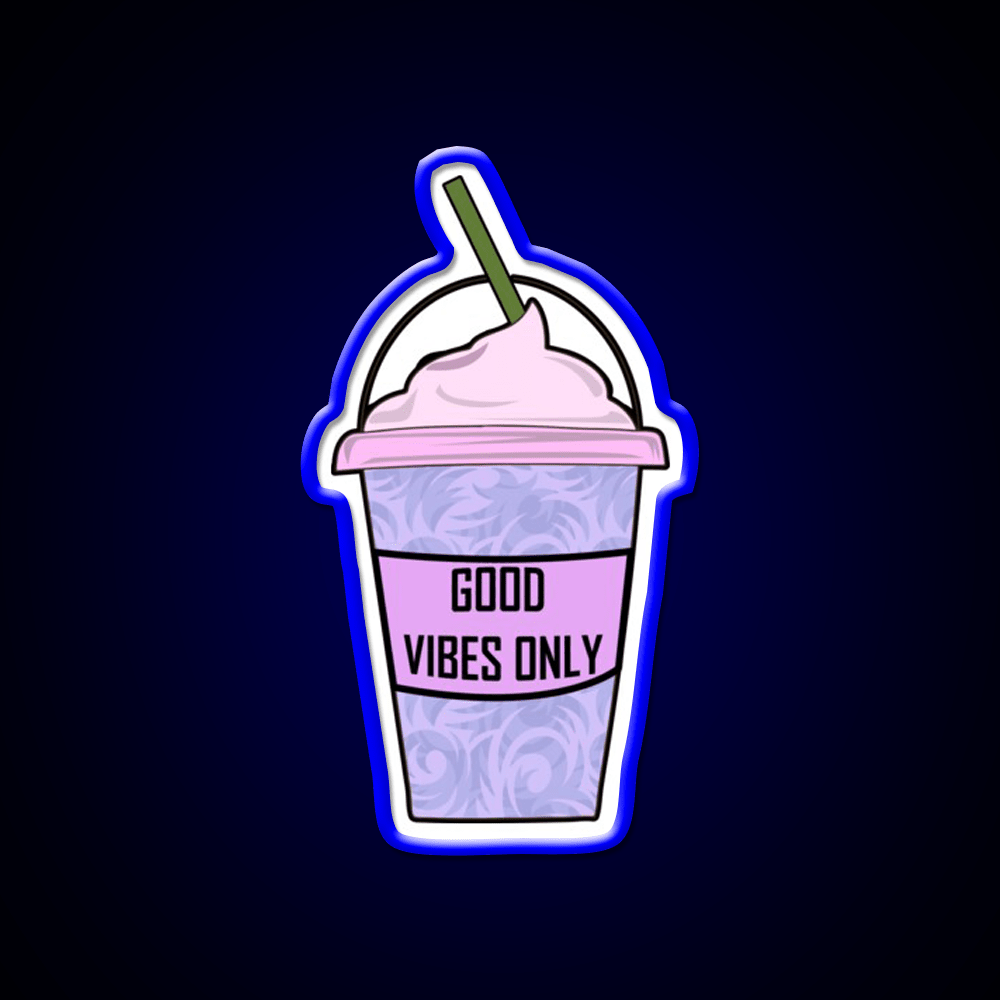 Aesthetic Iced Coffee Hydro Flask Cafe Led Neon Sign Espresso Bar Art Rgb Color - Shineneon