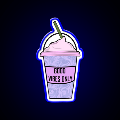 Aesthetic Iced Coffee Hydro Flask Cafe Led Neon Sign Espresso Bar Art Rgb Color - Shineneon