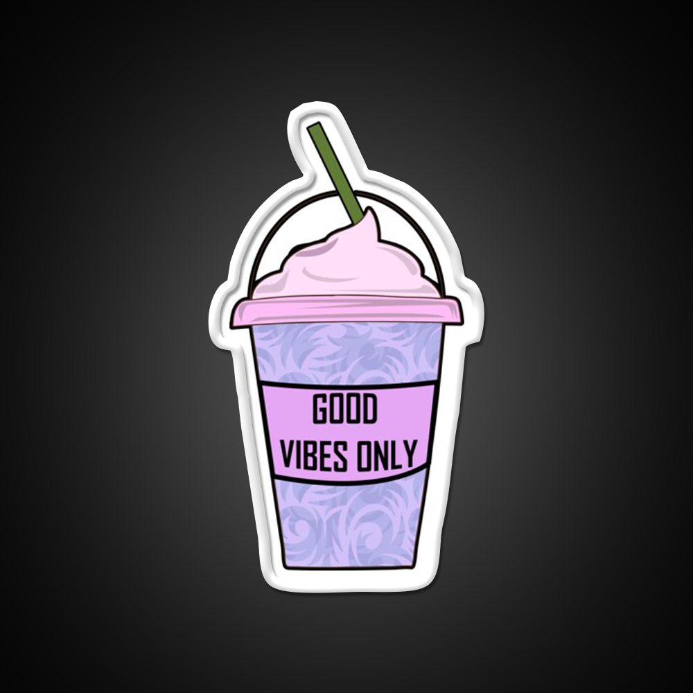 Aesthetic Iced Coffee Hydro Flask Cafe Led Neon Sign Espresso Bar Art Rgb Color