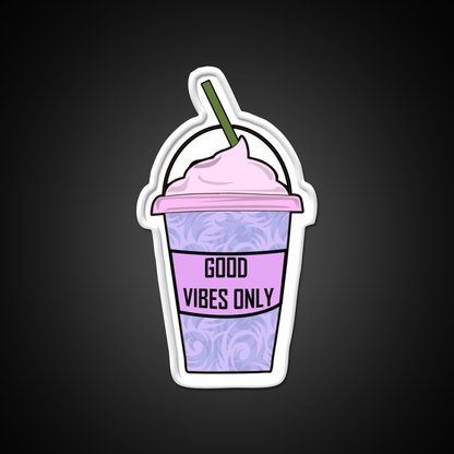 Aesthetic Iced Coffee Hydro Flask Cafe Led Neon Sign Espresso Bar Art Rgb Color