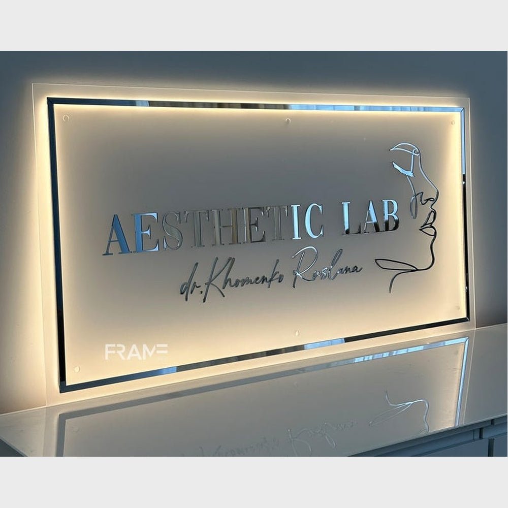 Aesthetic Lab Studio Acrylic Business Logo Sign - Shineneon