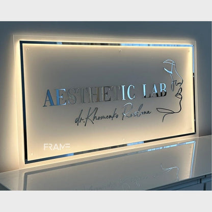 Aesthetic Lab Studio Acrylic Business Logo Sign - Shineneon