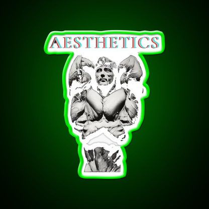 Aesthetics Frank Zane Gym Motivation Gym Fitness Led Neon Sign Rgb Color