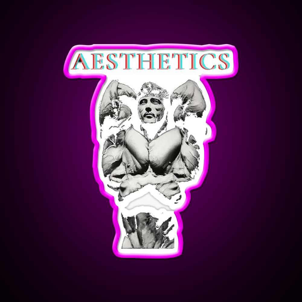 Aesthetics Frank Zane Gym Motivation Gym Fitness Led Neon Sign Rgb Color