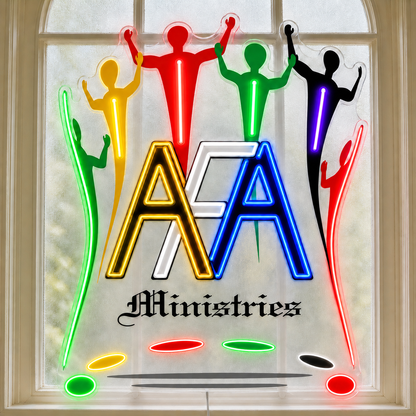 AFA Ministries Multicolor Church Logo Custom LED Neon Sign - Shineneon