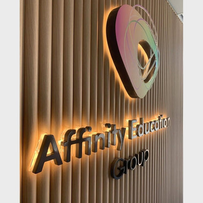 Affinity Education Group 3D Backlit Channel Letters Led Light Sign - Shineneon