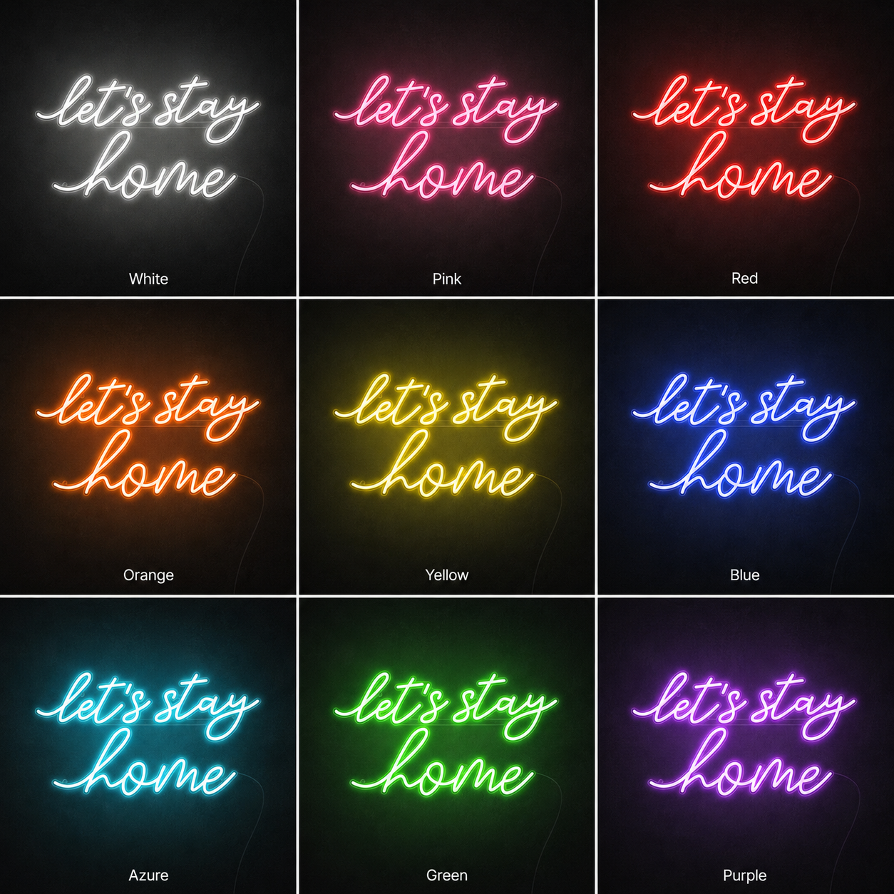 Affordable LED Neon Sign - 05 Color Grid
