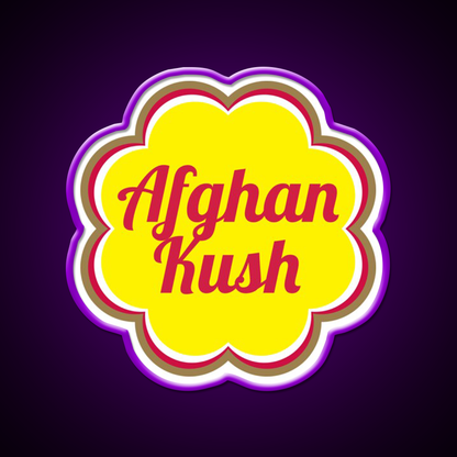 Afghan Kush Hemp Inspired Green Leaf Led Neon Sign Rgb Color - LED neon sign view 9