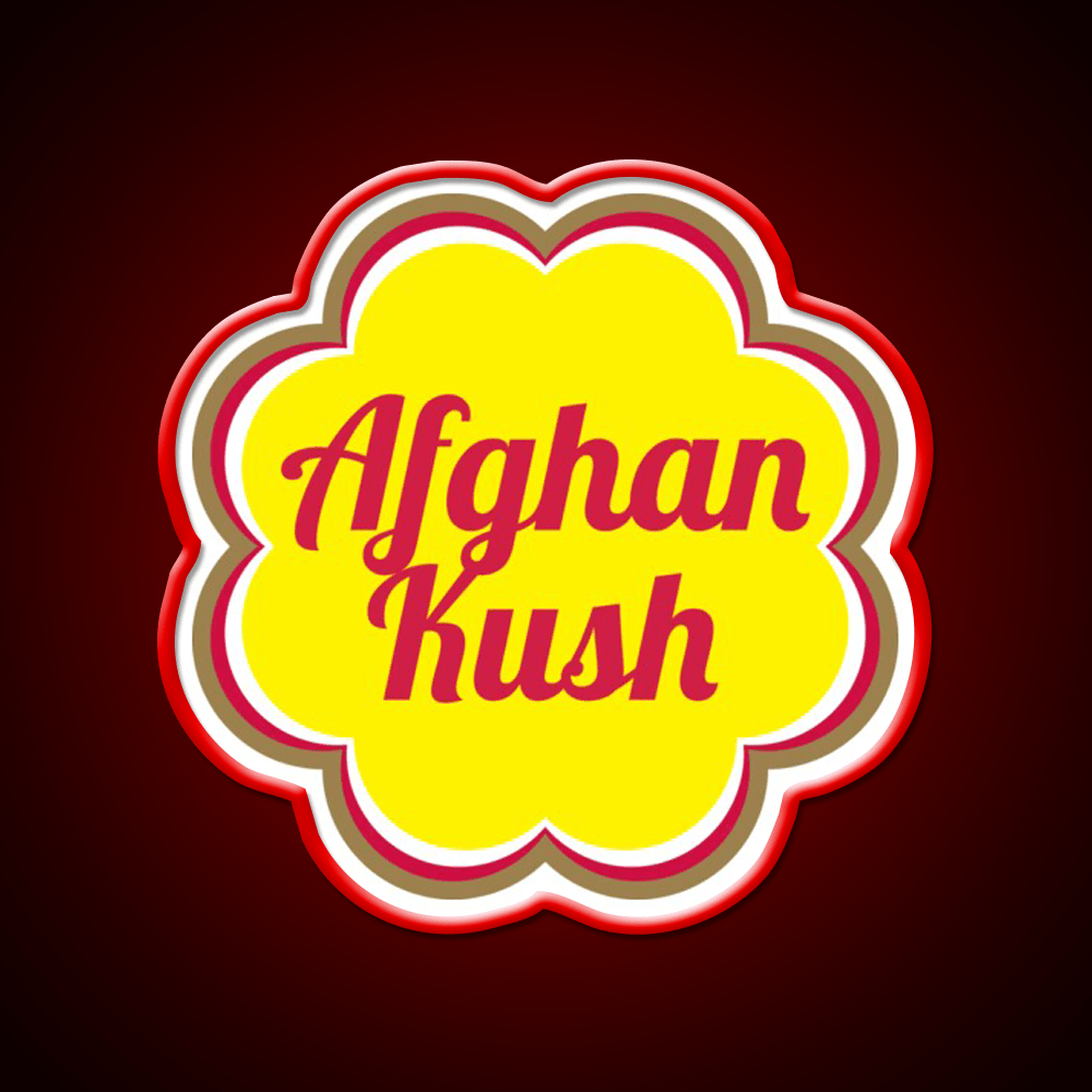 Afghan Kush Hemp Inspired Green Leaf Led Neon Sign Rgb Color - Shineneon