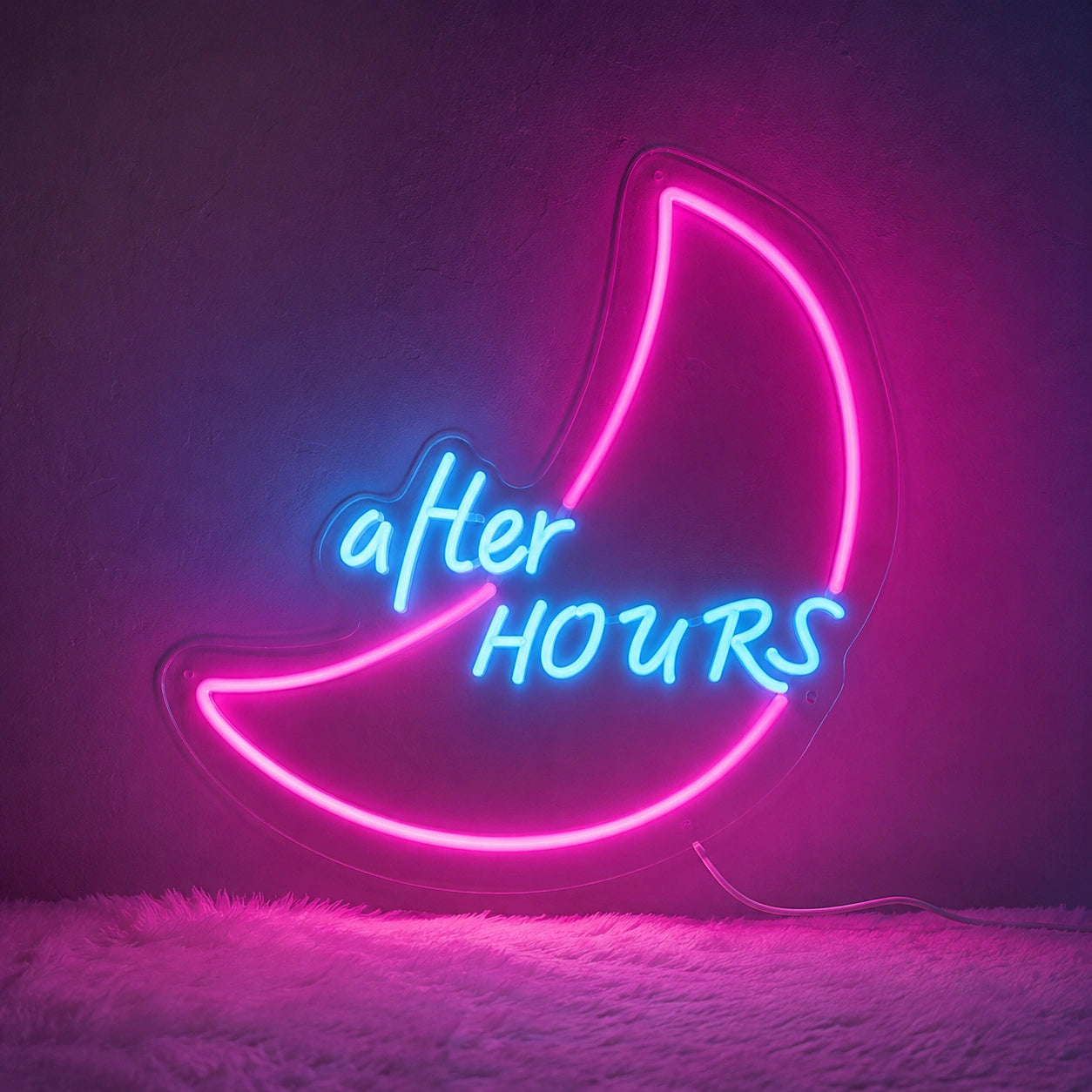 After Hours Crescent Neon Sign LED Neon Sign high-converting product image