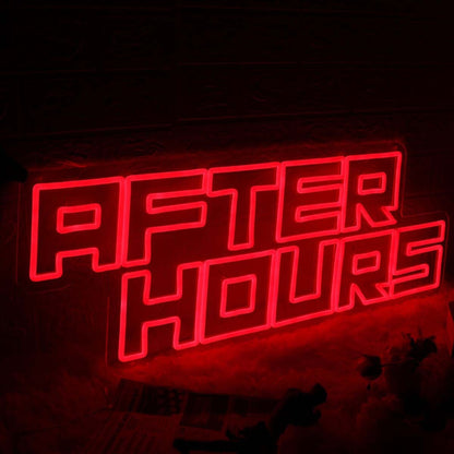 After Hours Red Neon Sign | Shineneon