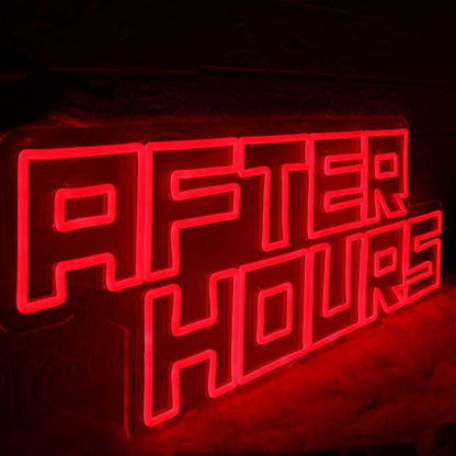 After Hours Red Neon Sign | Shineneon
