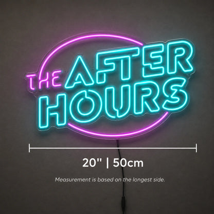 After Hours Retro Neon Sign LED Neon Sign size image
