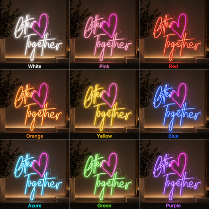 After Together LED Neon Sign - 05 Color Grid