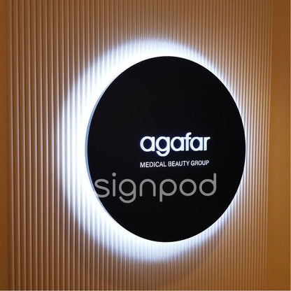 Agafar Signpod Acrylic Business Logo Sign - Shineneon