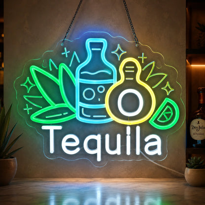 Agave Tequila Bottle Neon Sign LED Neon Sign high-converting product image