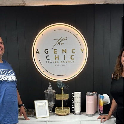 Agency Chic Acrylic Business Logo Sign - Shineneon