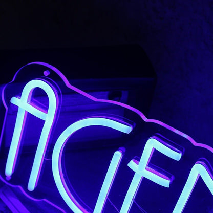 Agent Tiger Blue Led Neon Sign - Shineneon
