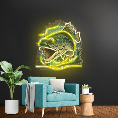 Aggressive Fish Counterattack Led Neon Sign Light Custom Led Signs - Shineneon