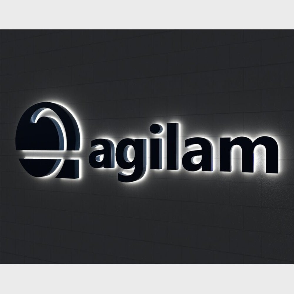 Agilam With Logo 3D Backlit Channel Letters Led Light Sign - Shineneon
