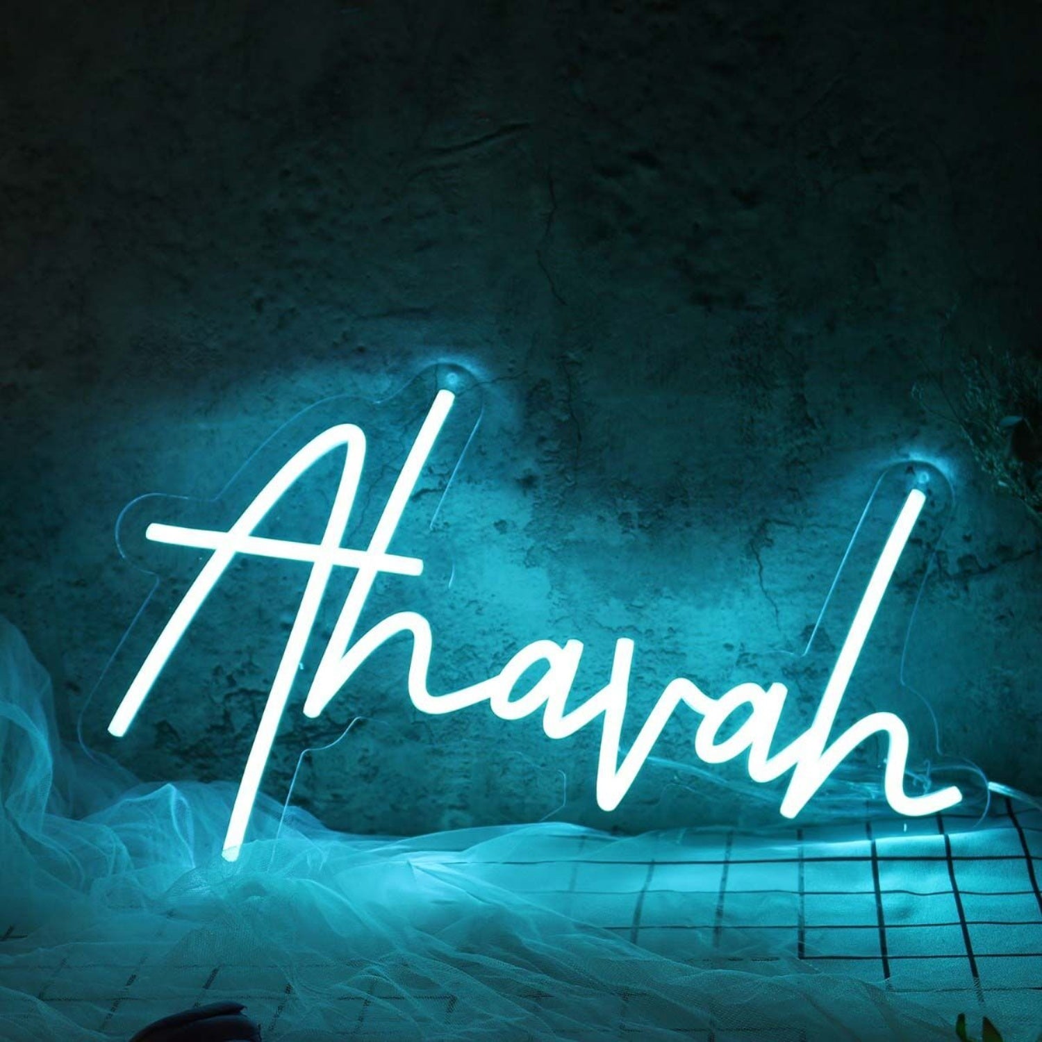 Ahavah Blue Led Neon Sign - Shineneon