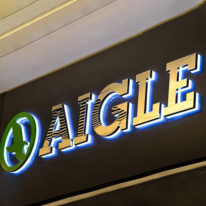 Aigle 3D Backlit Letters Business Metal Led Sign - Shineneon