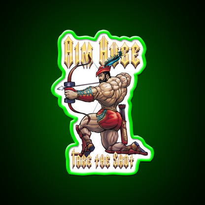 Aim Huge Gym Fitness Led Neon Sign Rgb Color