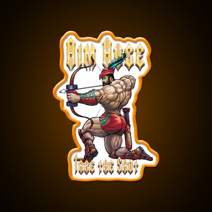 Aim Huge Gym Fitness Led Neon Sign Rgb Color