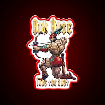 Aim Huge Gym Fitness Led Neon Sign Rgb Color