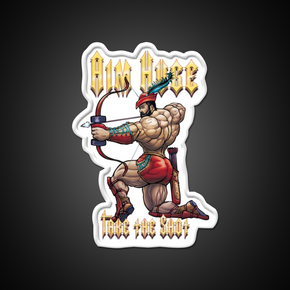 Aim Huge Gym Fitness Led Neon Sign Rgb Color