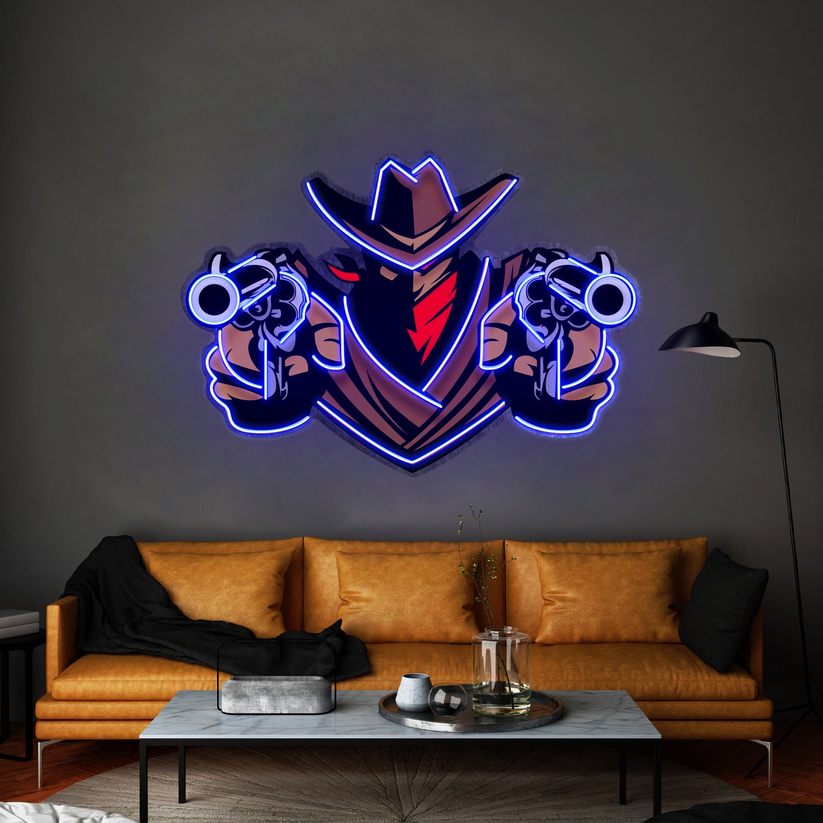 Aiming Guns Led Neon Sign Light Custom Led Signs