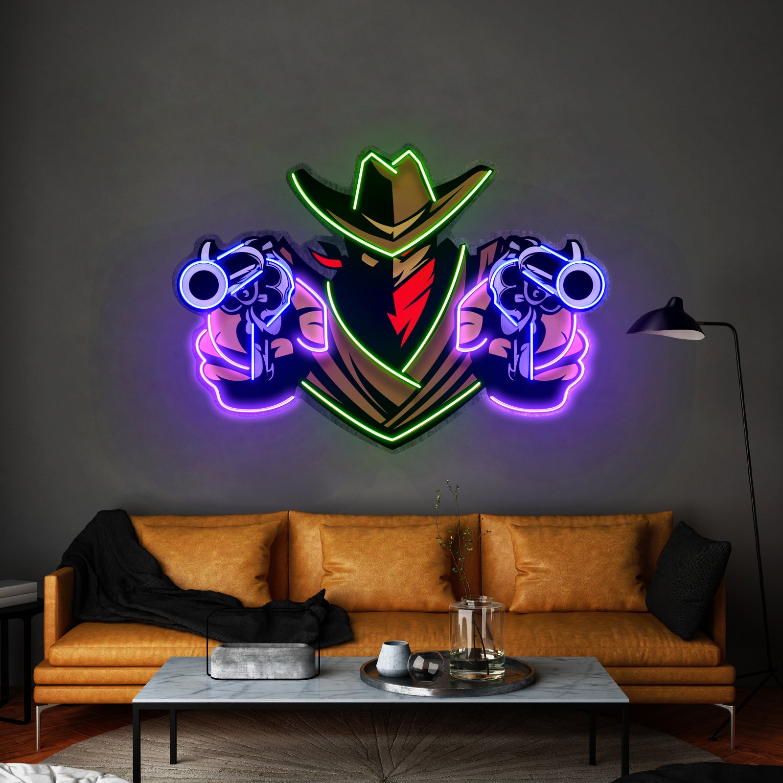 Aiming Guns Led Neon Sign Light Custom Led Signs