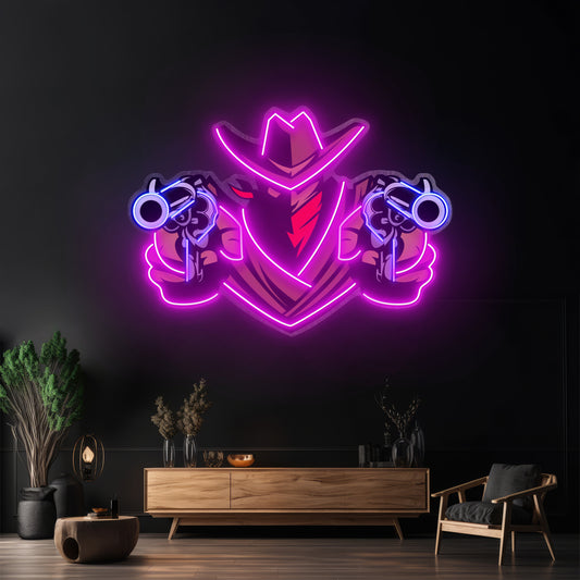 Aiming Guns Led Neon Sign Light Custom Led Signs