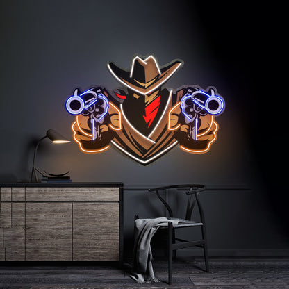 Aiming Guns Led Neon Sign Light Custom Led Signs
