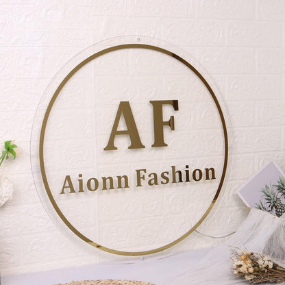 Aionn Fashion Acrylic Business Logo Sign - Shineneon