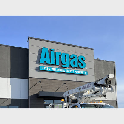 Airgas 3D Frontlit Channel Letters Led Light Sign