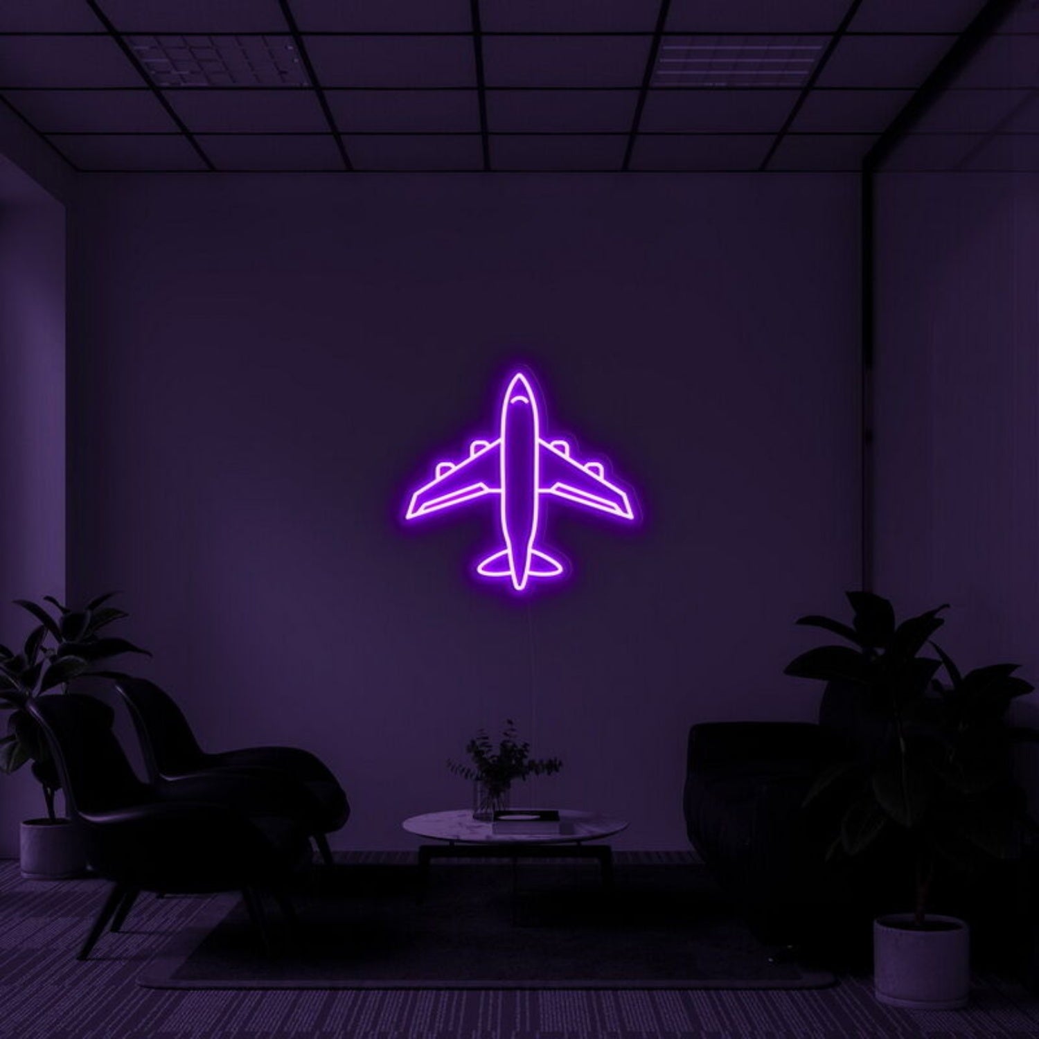 Airplane Led Neon Sign Ftravel Enthusiasts And Fun Decor - Shineneon