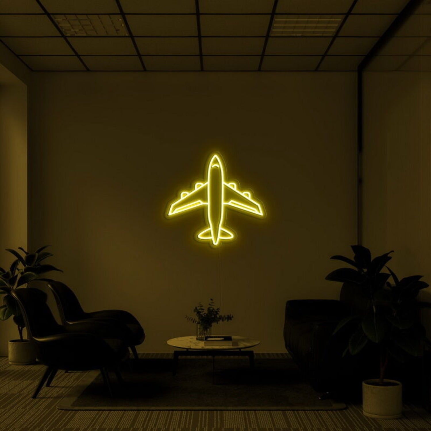 Airplane Led Neon Sign Ftravel Enthusiasts And Fun Decor - Shineneon