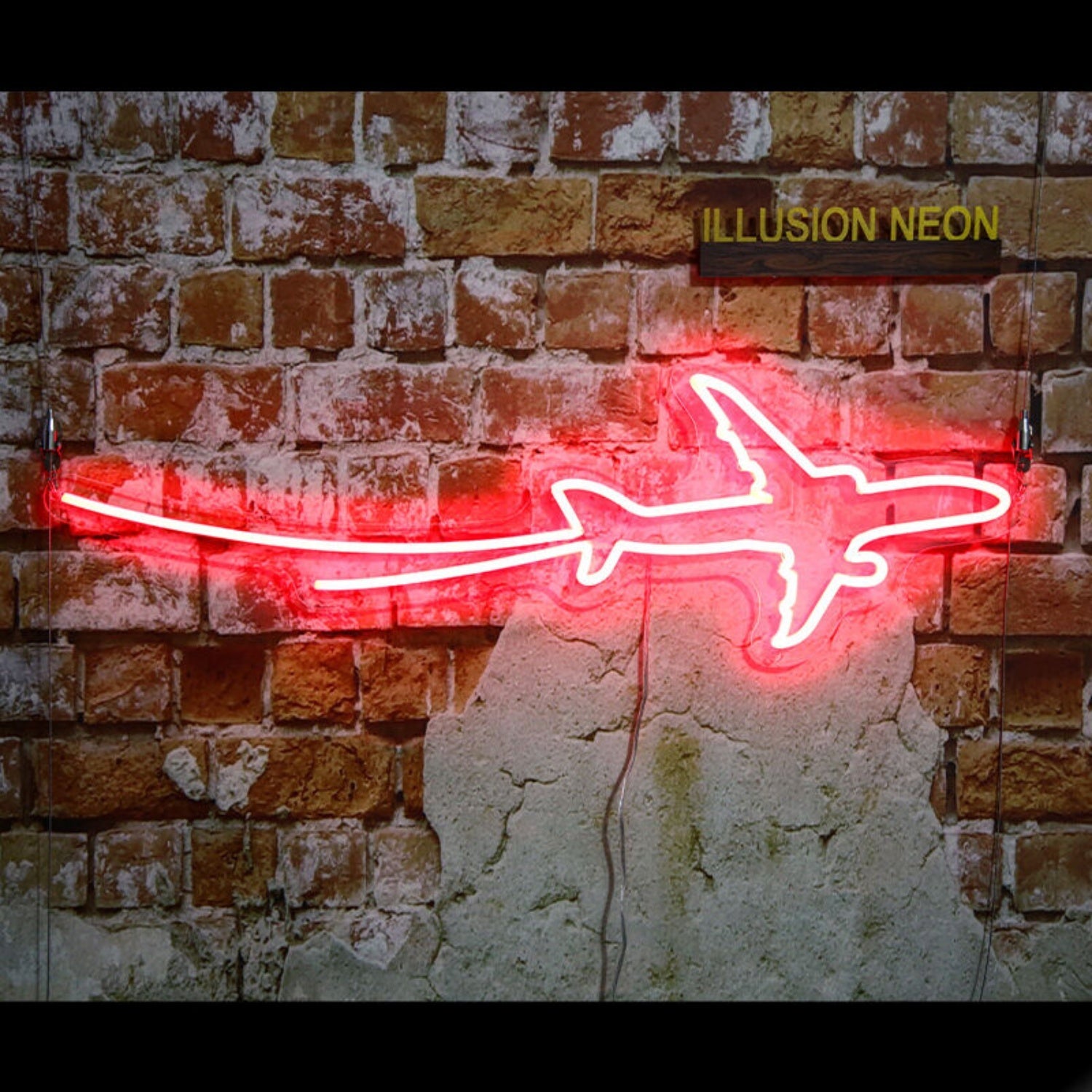 Airplane Take Off Led Neon Sign Ftravel Enthusiasts - Shineneon