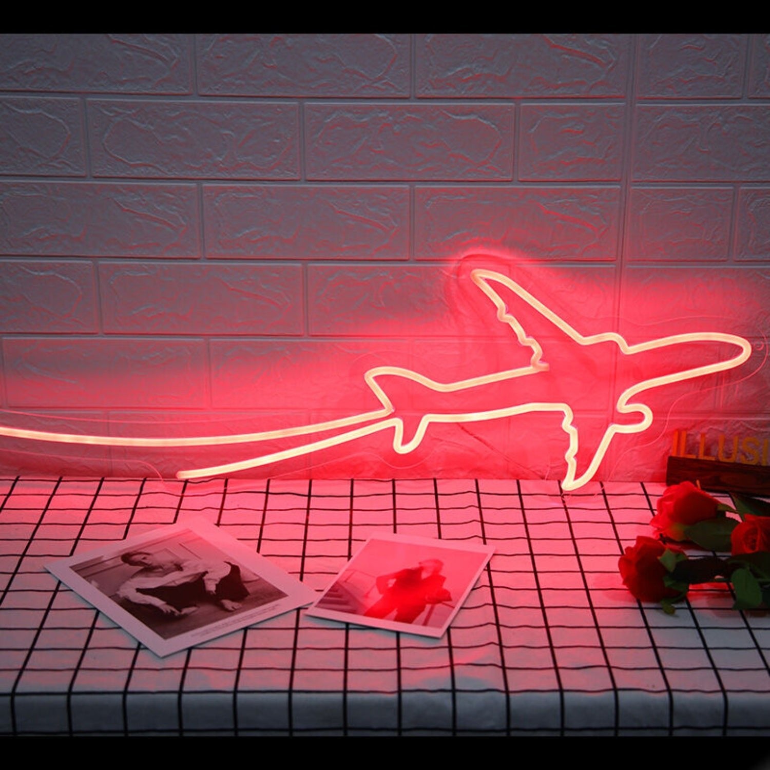 Airplane Take Off Led Neon Sign Ftravel Enthusiasts - Shineneon