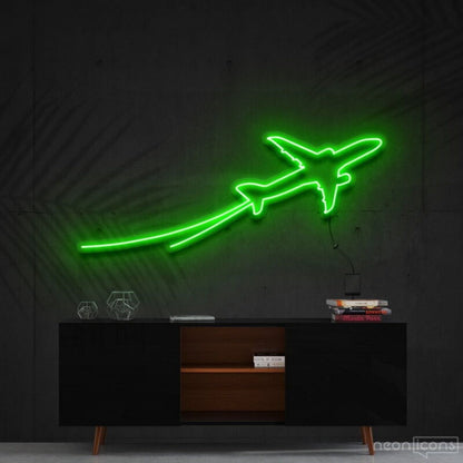 Airplane Take Off Led Neon Sign Ftravel Enthusiasts - Shineneon