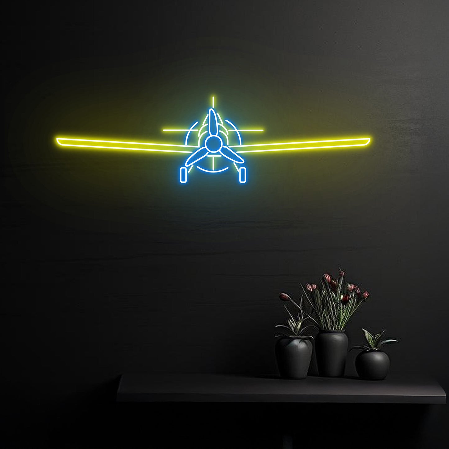 Airplane Tractor Neon Sign