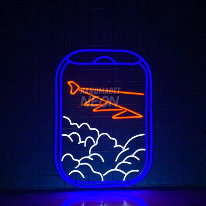 Airplane Window Led Neon Sign Airport Lounge Decor | Shineneon