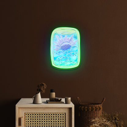 Airplane Window Travel Neon Signs For Neon Wall Signs Artwork - Shineneon