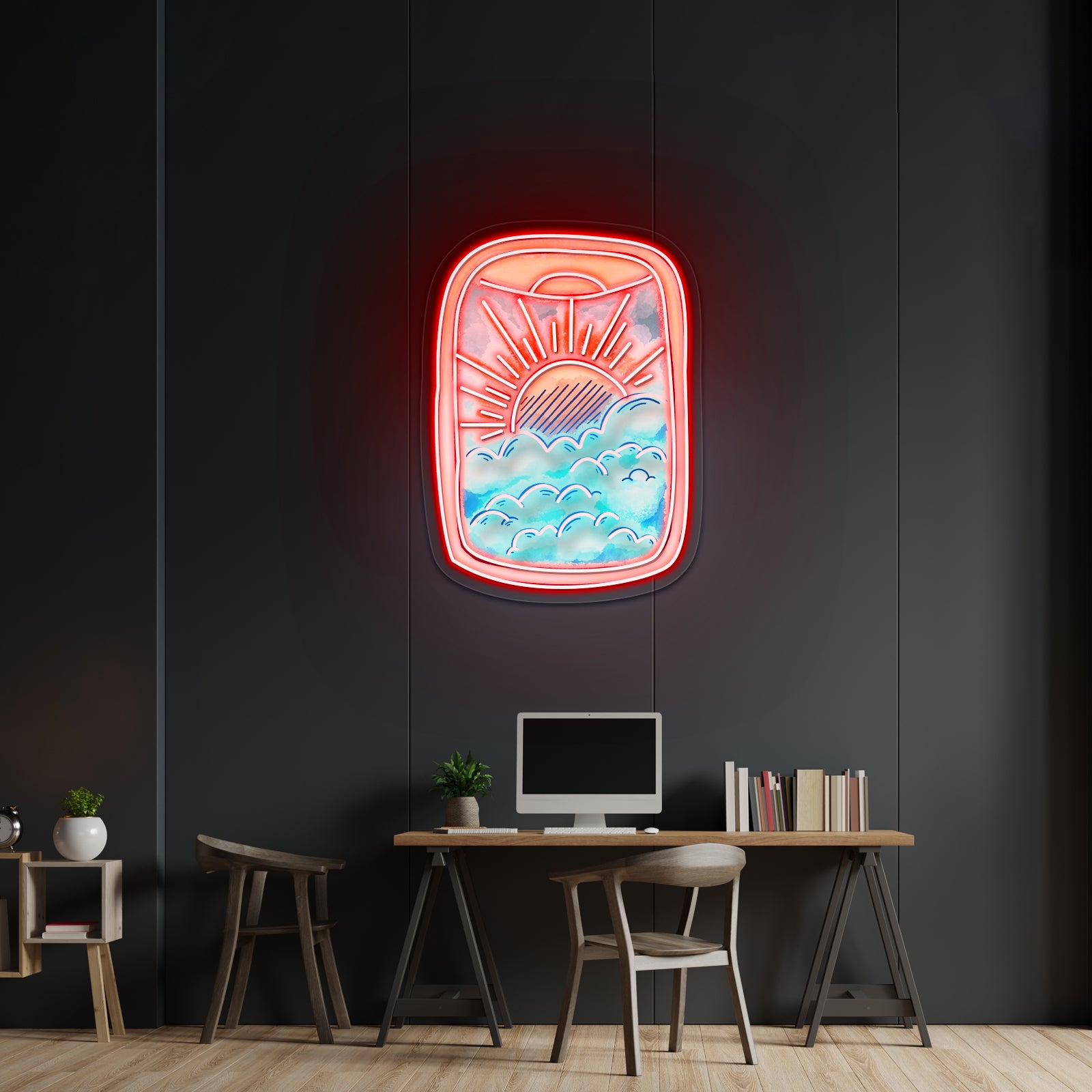 Airplane Window Travel Neon Signs For Neon Wall Signs Artwork