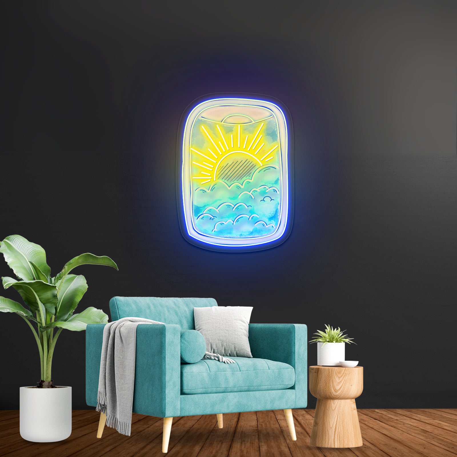 Airplane Window Travel Neon Signs For Neon Wall Signs Artwork