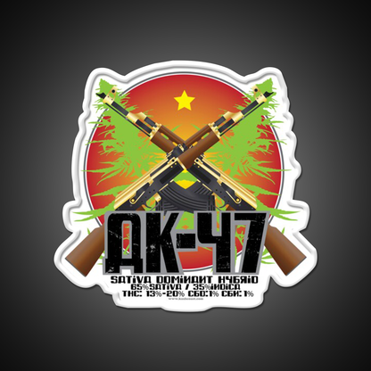 Ak 47 Strain Art Hemp Inspired Green Leaf Led Neon Sign Rgb Color - LED neon sign view 11