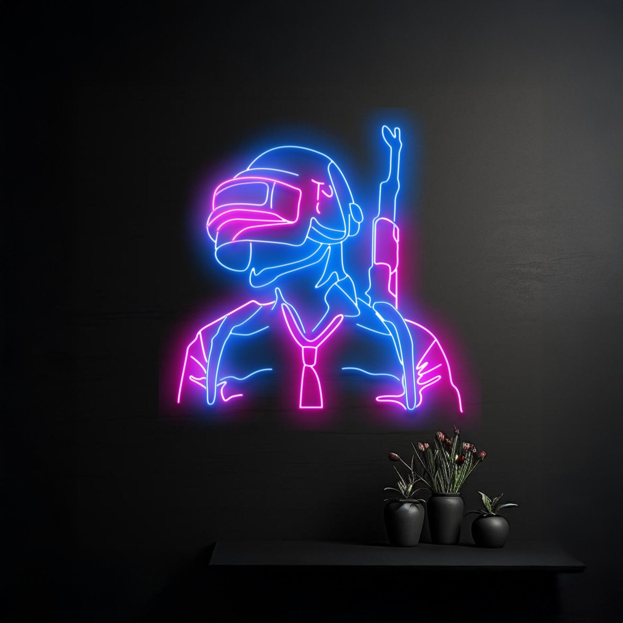 Akm Gun Game Player Neon Sign - Shineneon