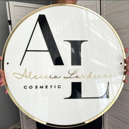 Al Hair Salon Acrylic Business Logo Sign - Shineneon